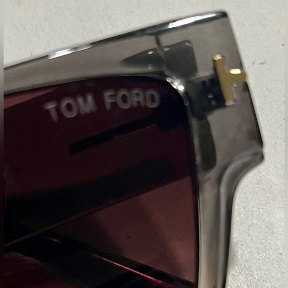 Tom Ford TF0942 Dove Sunglasses in Dark Gray & Pink with Gold Trim main image 11